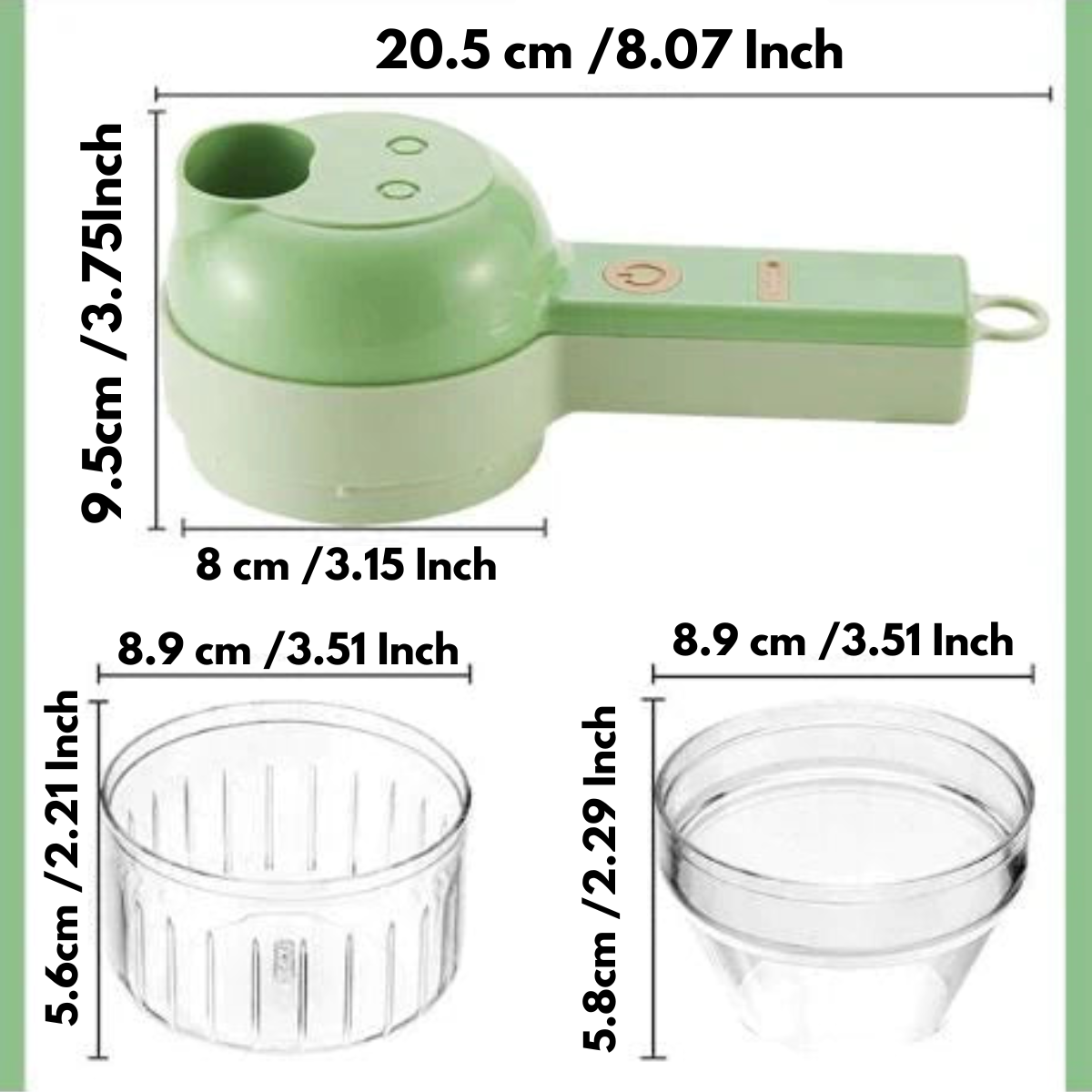 Multifunksjonell 4-i-1 hakker