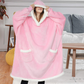 Ultracomfortabele grote plaid hoodie voor totale ontspanning 